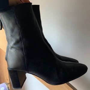 Zara leather boots